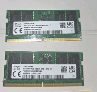SK hynix 32GB (2×16GB) DDR5‑5600 SO‑DIMM Laptop RAM 1Rx8