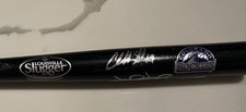 Charlie Blackmon Carlos Gonzalez Vinnie Castilla Gerrardo Parra Signed Mini Bat 