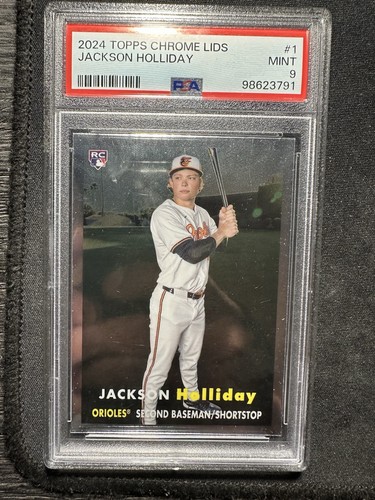 2024 Topps Chrome Lids Mitchell & Ness - Jackson Holliday #1 (RC) PSA 9