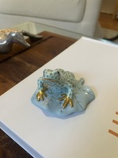 Herend Vintage Porcelain Figure Frog On Lily ...