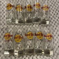 Lot of 10 Hard Rock Cafe Shot Glasses