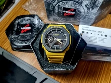 Casio G-Shock GA-2110SU-9AER Casioak Ga2100 Yellow Watch Rare BNIB UK NLA NEW