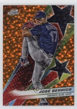 2024 Topps Cosmic Chrome Starfractor Orange Galactic Refractor /25 Jose Berrios