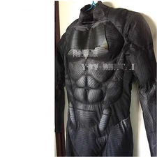 The Batman Cosplay Muscle Jumpsuit Black the general muscle Suit Men Costume