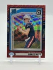 2024 Panini Donruss - Rated Rookie Drake Maye #379 Optic Preview Red Wave Prizm