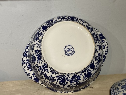 Burleighware REGAL PEACOCK Handled Lidded Vegetable Dish - Picture 2 of 2