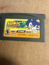 Sonic Advance 3 Game Boy Advance Cartridge Only Tested AGB-B3SE-USA Free Ship