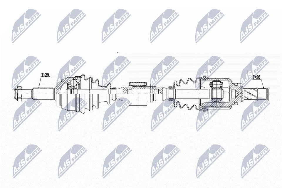N.T.Y. NPW-RE-197.NTY Drive Shaft for RENAULT - Image 4