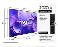 50 Class Crystal UHD U8000F 4K Smart TV (2025...
