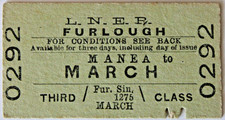 L.N.E.R. - Furlough. MANEA to MARCH