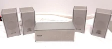 5 pcs Panasonic Home Theater Surround Sound Satellite Speakers & Center Channel