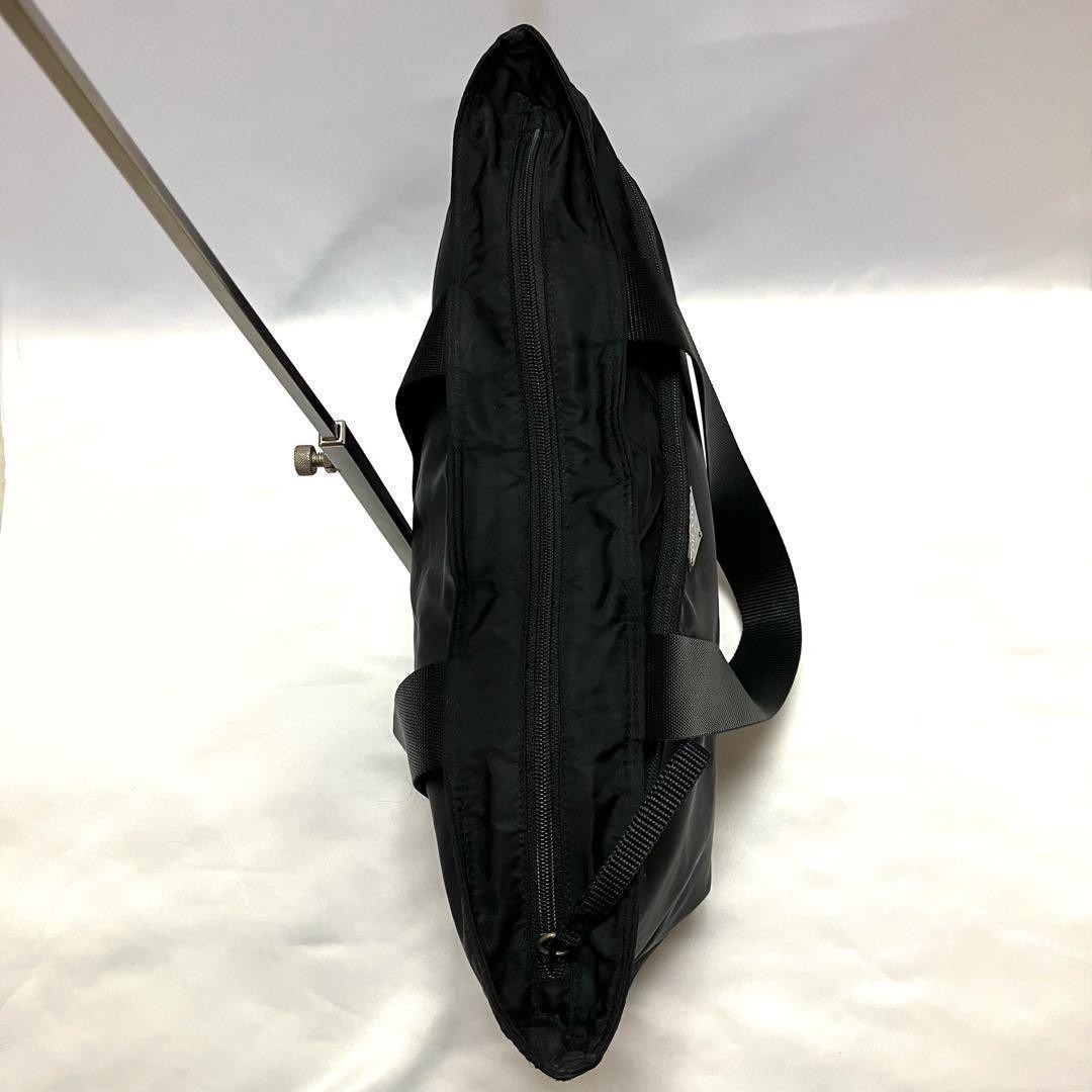 Prada tote bag large capacity triangular logo nyl… - image 6