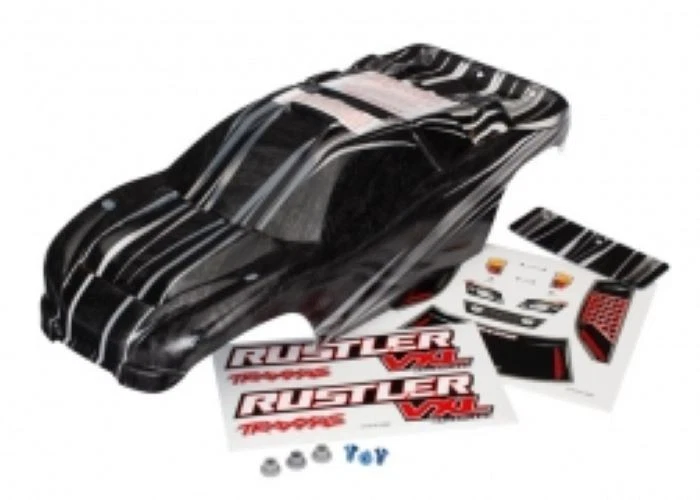 3719 Traxxas Body, Rustler® VXL, ProGraphix® (replacement for the painted body. - Image 2 of 4