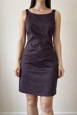 Babes Metallic Brown Short Sheath Dress Size S/M Vintage Y2K 90s Fashion