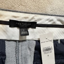 Ann Taylor Curvy Fit Gray Dress Pants Size 8 Business Casual Office Wear