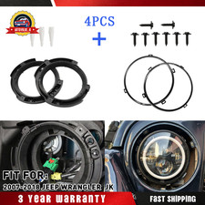 For 2007-2018 Jeep Wrangler Jk 7 Headlight Mount Bracket Ring Set 4pcs For 2007-2018 Jeep Wrangler Jk 7 Headlight Mount Bracket Ring Set 4pcs