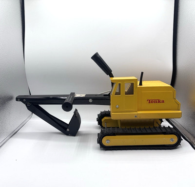 Vintage 1977 Edition Tonka Crawler Backhoe Escavator No. 2972 70's Metal Toy