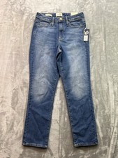 New Universal Thread High Rise Straight Vintage Stretch Jeans Womens Sz 8 Blue