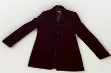 Evan-Picone Black Notch Lapel Blazer Jacket 100 Polyester Long Sleeve 12
