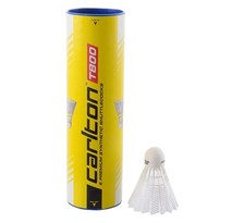 Carlton T800 Volants de badminton vitesse moyenne Blanc Tube de 6