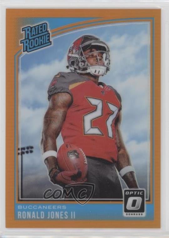 2018 Donruss Optic Rated Rookie Orange Prizm 175/199 Ronald Jones II #159 01w7