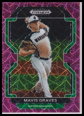 2022 Panini Prizm Draft Picks #PDP182 Mavis Graves Neon Pink Velocity