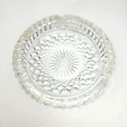 Ashtray Vintage WATERFORD Crystal Round  Starburst & Diamond Pattern 6” Pattern