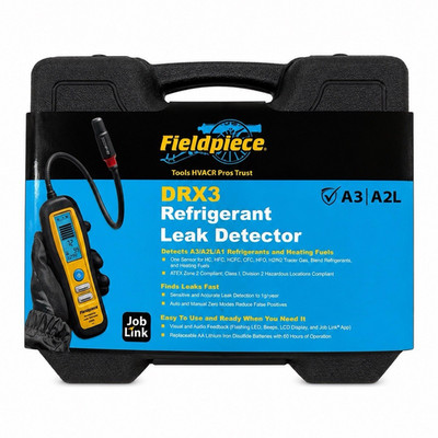 Fieldpiece DRX3 Refrigerant Leak Detector for HFC/HCFC/CFC/HFO w/ Case