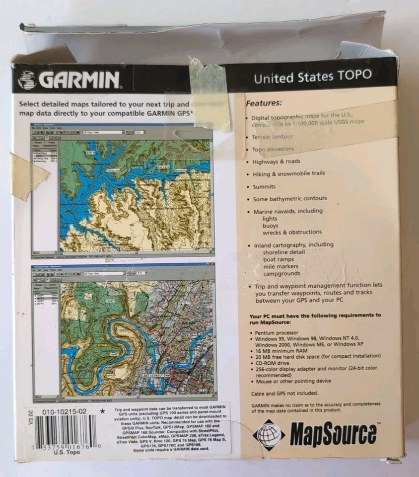 Garmin MapSource United States Topo CD-ROM Maps Windows v3.02 GPS Navigation - Image 3 of 4