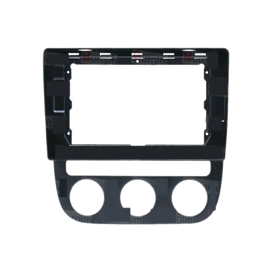 Kit Façade Double DIN pour VW Jetta Bora 10.1 Pouces Noir ABS - 2