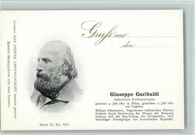 13066125 - Das Grosse Jahrhundert Serie N Nr. 447 - Garibaldi,