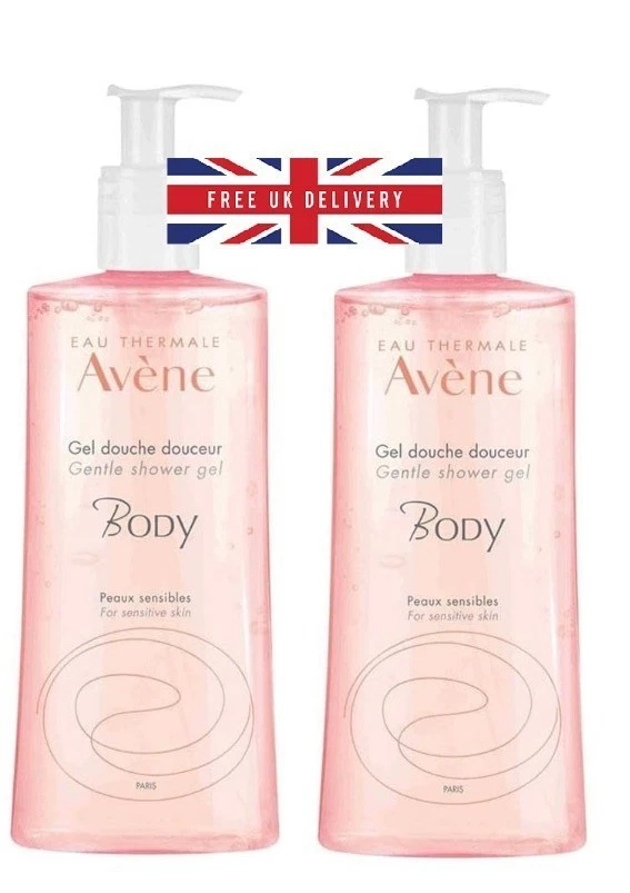 Avene Body Gentle Shower Gel 2 Pack 500ml Each – Made in France