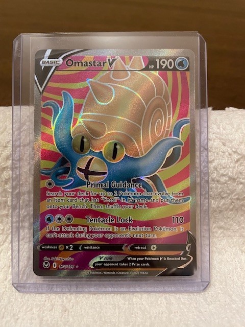Omastar V (Full Art) 174/195 Swsh12: Sword & Shield - Silver Tempest Holo