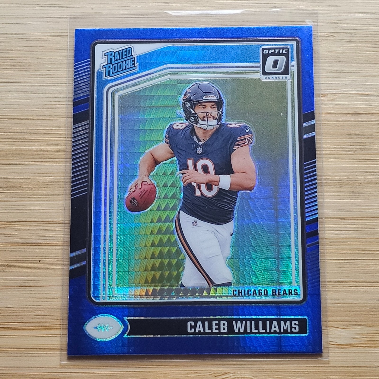 2024 Panini Donruss Optic - Rated Rookie Caleb Williams #201 Blue Hyper Prizm