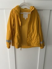 Cat Jack 4/5 XS Yellow Rain Jacket with Hood and Pockets