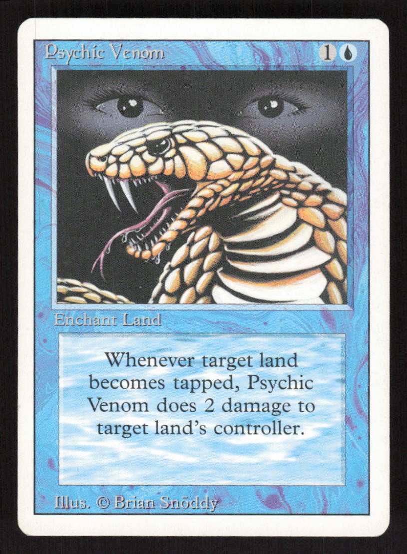 1994 Psychic Venom Revised Edition MTG