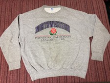 MENS USED VINTAGE 90S 1996 STARTER NORTHWESTERN WILDCATS SWEATSHIRT SIZE XL