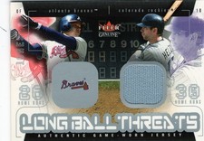 2003 FLEER GENUINE LONGBALL THREATS G W JERSEY #15B TODD HELTON