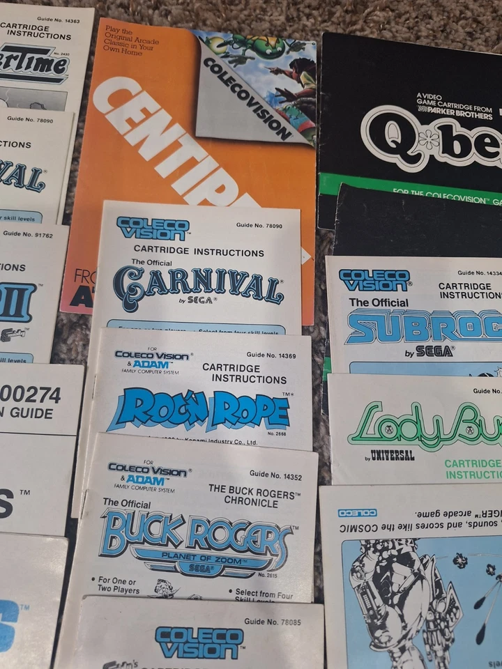 Lote de folletos manuales de instrucciones del juego ColecoVision  - Imagen 4 de 4