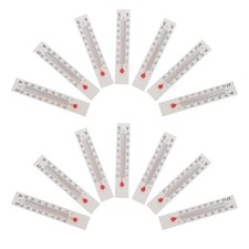  30pcs Glass Temperature Thermometer - Dual Scale °C/°F Cardboard Thermometer