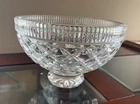 Vintage Waterford Killeen Diamond Cut Crystal Serving Fruit Bowl 8''
