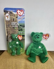 Ty Beanie Baby ERIN the Bear - March 17 1997 -  Teenie Erin Retired Vintage  