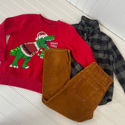 H&M/Tough Team/Dip Boys Pants Sweater Button Down Fleece Shirt Size 4T