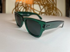 RB0840S 6615/M3 RayBan Mega Wayfarer Transparent Green Frame Gray lens