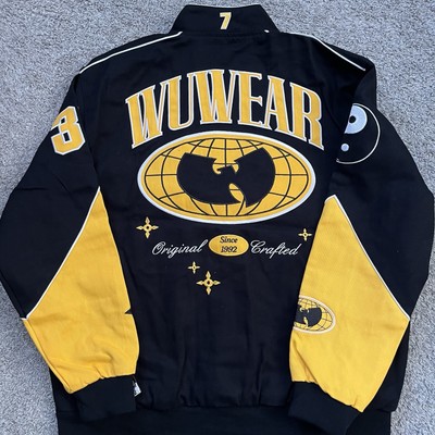 🔴Wu-Tang Jacket Size XL Black Yellow Wu-Wear Racer Brand New