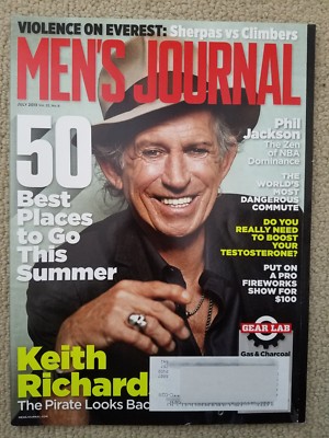 Keith Richards, Phil Jackson, Jimmy Connors Mens Journal Magazine July 2013