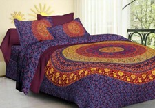 Indian Mandala Doona Duvet Cover Quilt King Size Bedding Comforter Hippie Throw