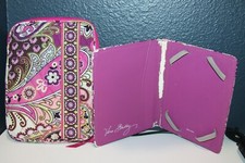 Vera Bradley VERY BERRY PAISLEY E-reader sleeve CASE pink purple zip
