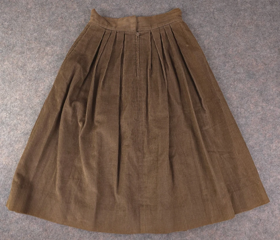 🧵 Falda Pana Etiqueta Azul Ralph Lauren Vintage Años 80 90 Talla 6 Hecha en EE. UU. 🍂 Foto 4 de 4