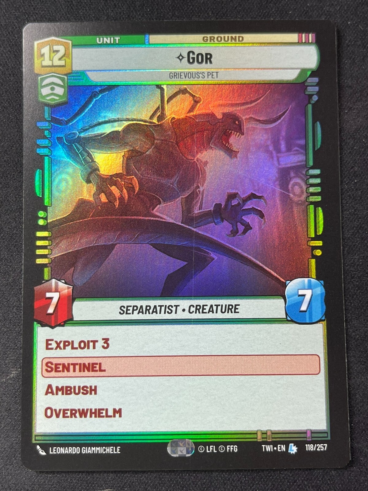 Star Wars Unlimited, Twilight of the Republic - Gor Foil